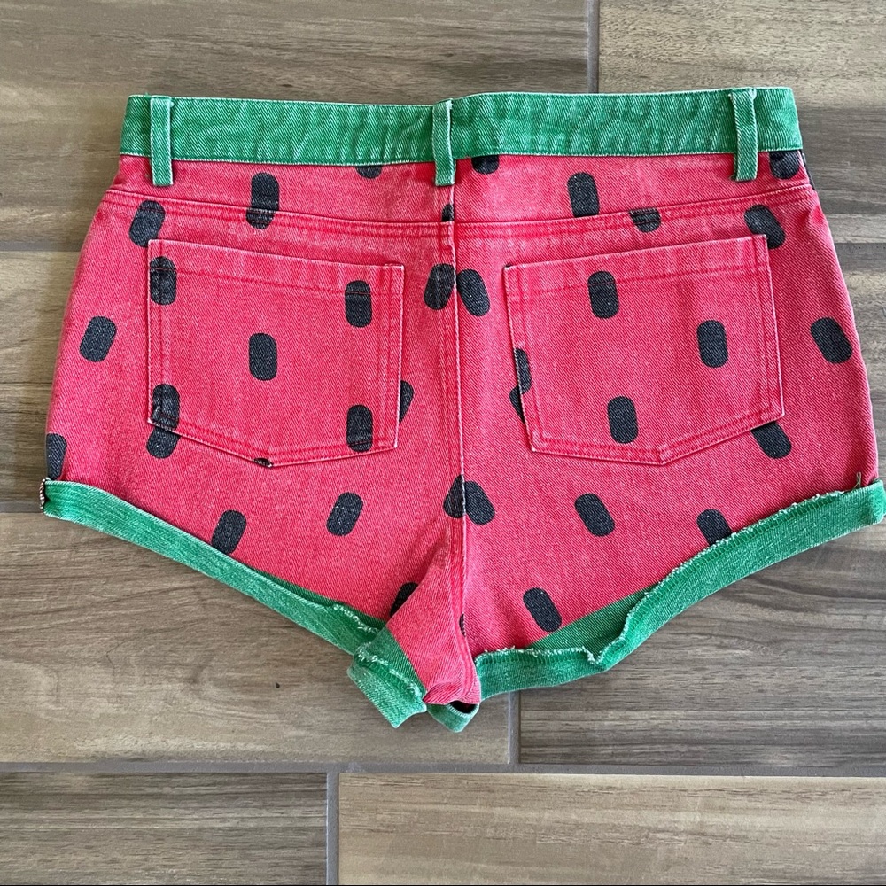 SOLD - LAZY OAF Watermelon Cheeky Shorts Sz LARGE - Picture 2 of 7